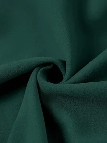 SHEIN Clasi 大码无袖收腰连衣裙和纯色开衫两件套 - 墨綠色 - 查看 12