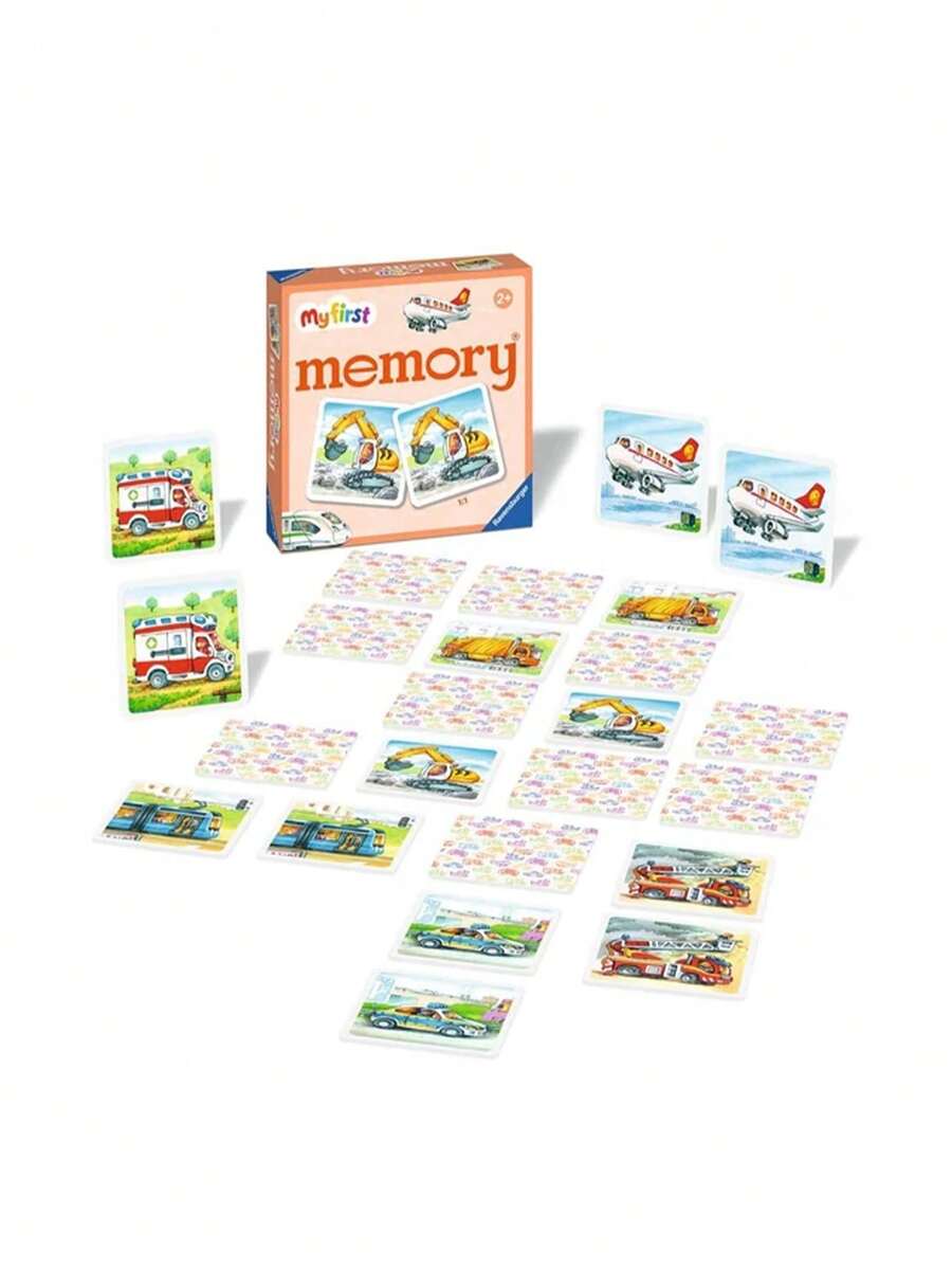 Ravensburger My First Memory® Fahrzeuge Strategie-Brettspiel 2-4 Spieler Kinder ab 2 Jahren 20878 - Verschiedenfarbig - Übersicht 1