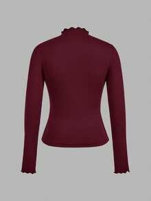 SHEIN EZwear Bộ 3 áo thun tay dài bó sát, phong cách tối giản, thường ngày, mùa thu/đông - Nhiều màu - Xem 4