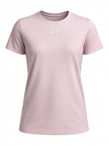 Under Armour Rival Women's Short Sleeve Prime Pink - Light Rose/WHT - View 1