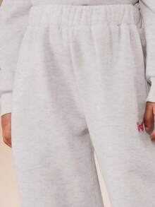 SUMWON Girls Cropped Sweatshirt And Joggers Co-Ord Set Casual Wear Outfit - Grey - View 7