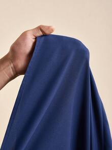 Zivah 2025 Autumn/Winter New Music Festival, Easter, St. Patrick's Day, Western, Nomadic, Birthday Party, Graduation, College Style, Student, Daily Wear, Basic Versatile, Casual, Vacation, Cruise Travel, Beach, Sunbathing, Viral , Streetwear, Wedding Guest Boho, Commute, Brunch, Airport, Party, Holiday Outing, Elegant Banquet, Shirt Collar Long Sleeve Office Dress, Adjustable Waist Belt, Pleated Long Navy Blue Shirt Dress - Navy Blue - View 8