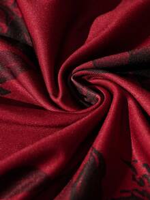 Rometta فستان ماكسي مطبوع بالأزهار مع حمالات طويلة مناسب للمقاسات الكبيرة، ذو رقبة مربعة وشق في الخلف، فستان حرير الحليب مطبوع بالأزهار للنساء، فستان أنيق بأكمام طويلة مطبوع بالأزهار مناسب للسهرات، تصميم رقبة مربعة، مناسب للربيع والخريف، المناسبات اليومية، التجمعات، العطلات، بتصميم أنيق وأنثوي