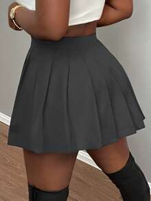 Slaydiva Slayr Musik Festival Sexy Club Schule schwarzer Mini Plissee Rock für Frauen