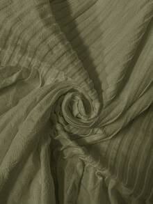 Rusticease 女士休闲褶皱无袖白色纯棉衬衫，100%纯棉上衣，纯棉衬衫，无袖纯棉上衣，橄榄绿上衣，女士纯棉无袖上衣，休闲款 - 綠色 - 查看 9