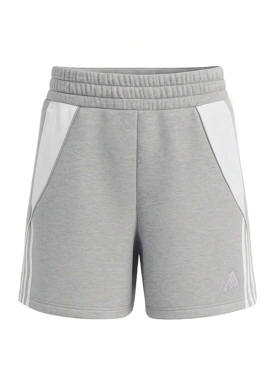 Adidas شورت رياضي للنساء 24 قطعة، رمادي - Grey White - مشاهدة 1