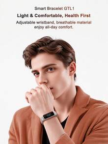Teckwe GTL1 智能手环：配备运动模式、170mAh 持久电池、心率监测和计步功能，方便时间规划——是世界各地运动爱好者和注重健康人士的理想选择。 - 彩色 - 查看 17