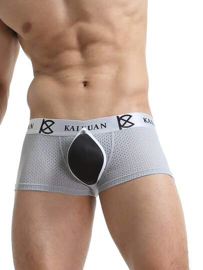 WENEZON Herren abnehmbare Tasse sexy Mesh Slips