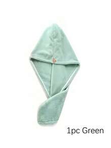 SHEIN 1pc/4pcs Women's Quick Dry Hair Towel Wrap - Highly Absorbent Microfiber Hair Drying Caps, Coral Fleece Bathroom Turban Towel Home Bathroom Decor Hair Bonnet - Multicolor - View 12