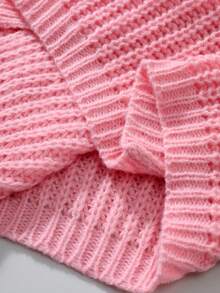 Manfinity Homme Men's Casual Solid Color Cardigan With Dual Pockets, Autumn/Winter Pink Cardigan Men Sweater Cardigan, Long Sleeve Top - Pink - View 6