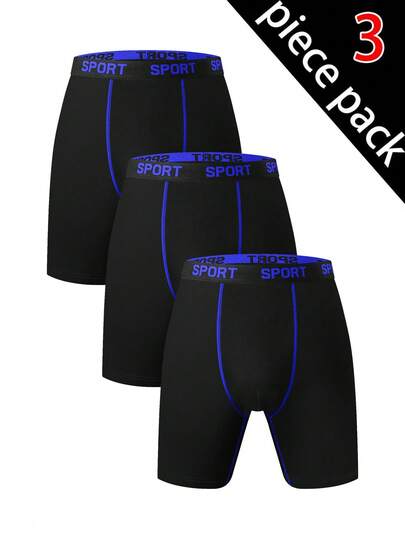 Velminro 男士字母印花弹力腰带休闲平角内裤