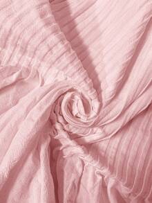 SHEIN LUNE Women's Casual Pleated Sleeveless White Cotton Blouse 100% Cotton Tops Pink Cotton Tops Summer Cotton Tops Cotton Sleeveless Tops Pink Summer Blouses Pink Tops Cotton Blouses Summer Tops Pink Summer Tops