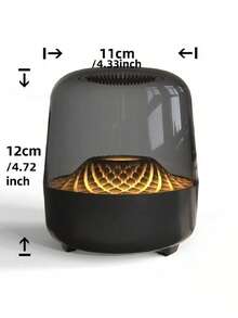 Teckwe 黑色和金色玻璃边框低音炮无线音箱户外电脑音箱带卡槽迷你智能音箱电池容量：450毫安时 - 黑色 - 查看 11