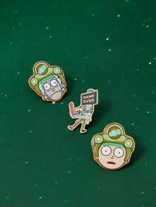 Rick and Morty X SHEIN Women's Brooch - Multicolor - View 3