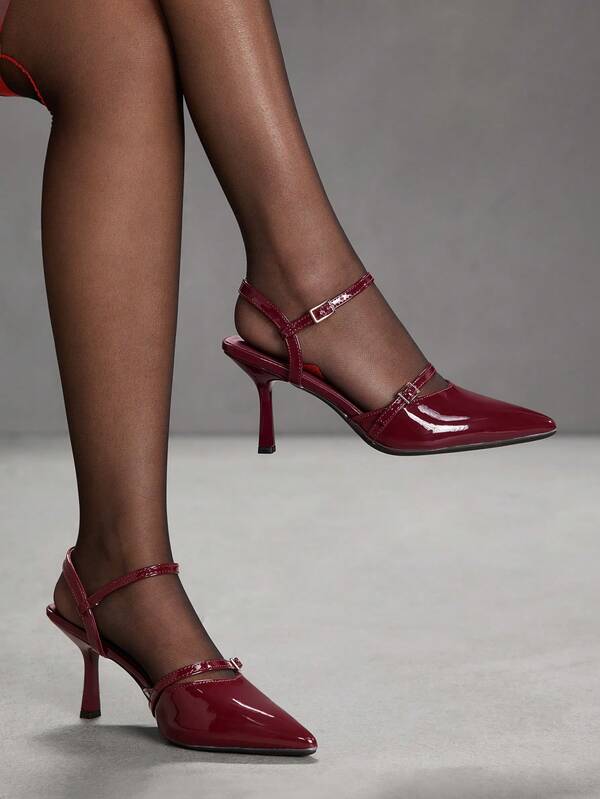 CUCCOO SZL Zapatos de tacón de punta elegantes para mujer, diseño minimalista para ir al trabajo