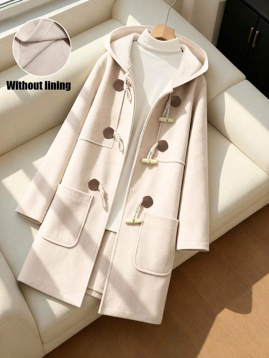 GlowEve CURVE Plus Size Double-Breasted Long Overcoat Winter Fall Autumn