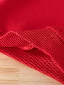 SHEIN 两件套男婴时尚趣味汽车字母印花连帽长袖抓绒卫衣和汽车印花抓绒裤套装，适合秋冬季外出穿着 - 彩色 - 查看 5