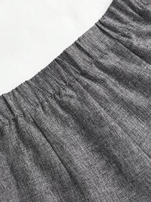 Ellevyn 女士休闲商务直筒阔腿西装裤，居家办公裤，教师裤，秋季款 - 灰色 - 查看 4