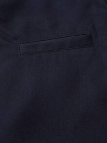 SHEIN MOD Women Navy Overlay Formal Pants, Suitable For Back To School Season, Workwear In Fall/Winter - Navy Blue - View 3