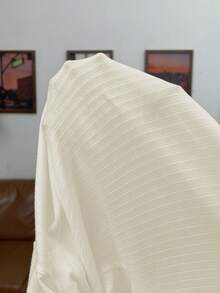 SHEIN EZwear 女士加大码休闲纯色立领长袖T恤