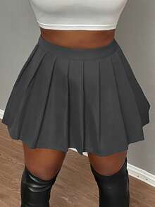 Slaydiva Slayr Musik Festival Sexy Club Schule schwarzer Mini Plissee Rock für Frauen