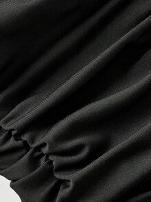 SHEIN MOD Women's 2 Packs Twist Front Ribbed Knit Strapless Tube Top Set, Black And White, Off The Shoulder Top,Red Tops For Women