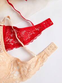 Snug Zone Bộ 2 áo ngực ren và áo ngực không gọng - Nhiều màu - Xem 5