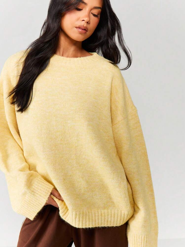 MISSGUIDED Maglione oversize e confortevole in maglia soffice e pelosa per l'autunno e l'inverno, per un look casual e comodo