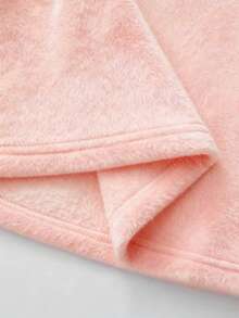 Franclia Nova camiseta feminina de manga comprida com gola redonda, grossa e versátil, ideal para o inverno. - Rosa - Ver 4