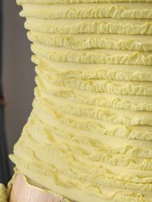 Swim Vcay 女士串珠装饰纯色吊带背心和三角比基尼套装