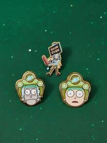 Rick and Morty X SHEIN Women's Brooch - Multicolor - View 2