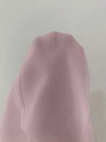 Rafferiza Women's Solid Color Elegant Dignified V-Neck Embroidered Collar Split Long Sleeve Maxi Dress, Suitable For Banquet, Daily Wear, Simple - Pink - View 6