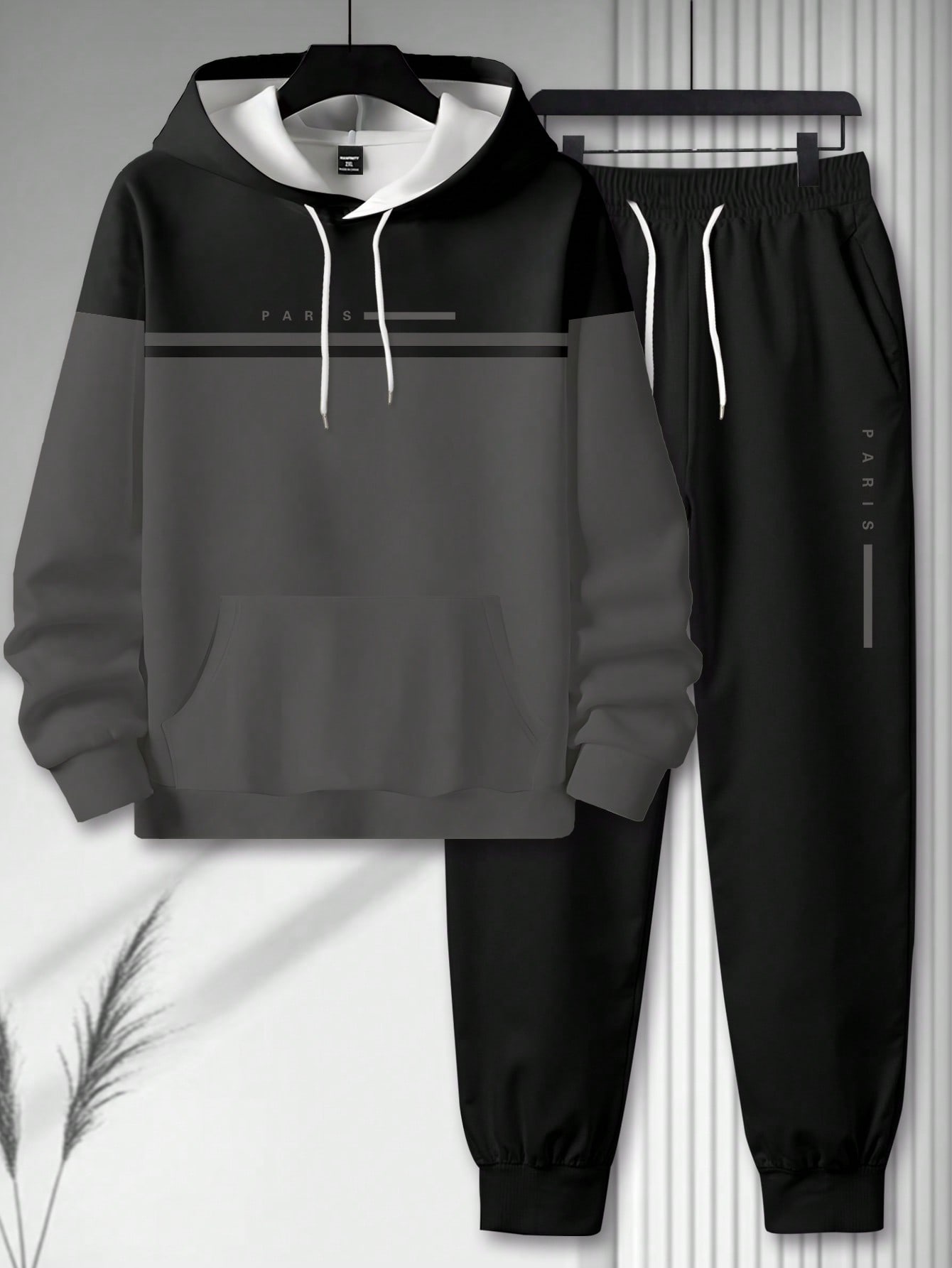 Manfinity Homme مجموعة رياضية رجالية كاجوال بطبعة...