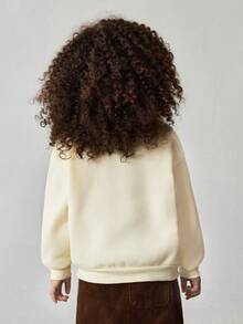 Maija Kids بلوزة كاجوال بياقة مستديرة مزينة بفيونكة بطبعة نمر للبنات الصغيرات