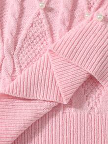 Momance Maternity Sleeveless Knitted Diamond Pattern Casual Versatile Daily Sweater Vest