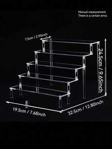 Klares Acryl Kosmetikregal - Mehrstöckiger Organizer für Make-up und Pflegeprodukte, großer Kapazität Schminktisch Aufbewahrungsständer - Verschiedenfarbig - Übersicht 17