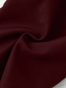 SHEIN Young Boy Casual Thermal Lined Deer Pattern Pants, Autumn/Winter - Burgundy - View 6