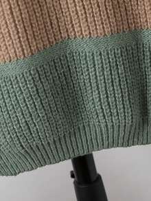 Oversized Crew Neck Raglan Sleeve Casual Countryside Style Pullover Sweater For Tween Boys Versatile & Stylish For Daily Wear, Vacation, School, Play, Gathering, Snowy Weather, Christmas, Autumn/Winter Boy Knitwear 8 Years Old Boy Knitwear Kids Big Sweater Sweater For Tweens Boy Color Block Sweater Boy Knitwear Pullover Winter Clothes Sweatshirts Tween Boys Sweatshirts Knitwear For Boys Long Sleeve Autumn Boys Knitwear For Kids Striped Knit Top Kids Toddler Boy Sweater Kids Jumper Kids Cardigan Sweater 8 Years Old Boy Knitwear Sweaters For Teen Boys Knit Sweater Sweater For Tweens Sweaters For Teen Boys Tween Clothes Sweater Multicolor Knit Sweater - Multicolor - View 6
