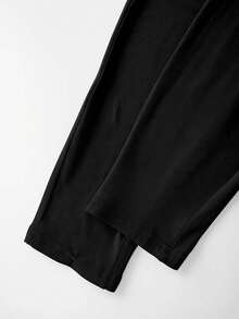 Conjunto casual mujer estilo americano con letras estampadas ajuste ceñido cuello redondo manga larga primavera otoño para ocasión diaria - Beis - Ver 5