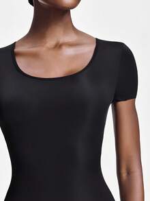 SHAPORA 夏季實心塑身衣 - 黑色 - 查看 5