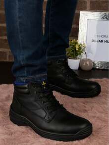 Fratello Select Fratello botas de trabajo color negro para hombre 2600 ZARO, diseño industrial con casquillo de protección de acero, ideales para labores industriales, de construcción o mantenimiento, bota de trabajo para hombre, calzado industrial negro, bota de trabajo resistente, botas de uso rudo, calzado mexicano - Negro - Ver 16