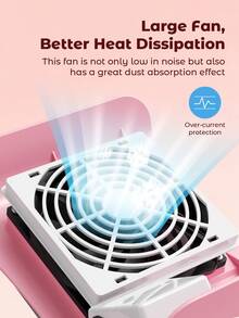 Teckwe 美甲除尘器，专业美甲工具 - 粉色 - 查看 5