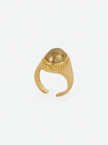 Opalesca Pearl Ring,Outfits,Old Money,Beaded,Wedding/Bridal Accessories,Fairycore/Fairy,Pearl,Flower,Fall/Autumn/Winter,For Mom/Women/Girl/Mother,Elegant,Premium - Multicolor - View 5