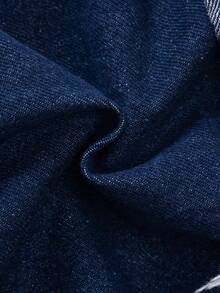 Manfinity Denimwave Men's Casual Distressed Ripped Frayed Hem Blue Jeans Mens Ripped Jeans