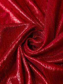 SHEIN Tall CURVE New Fashionable Red Glamorous Backless Asymmetric Plus Size Evening Dress - Red - View 7