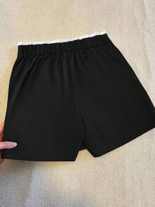GlowEve CURVE Plus Size Women Casual Pocket 2 In 1 Skort - Black - View 2