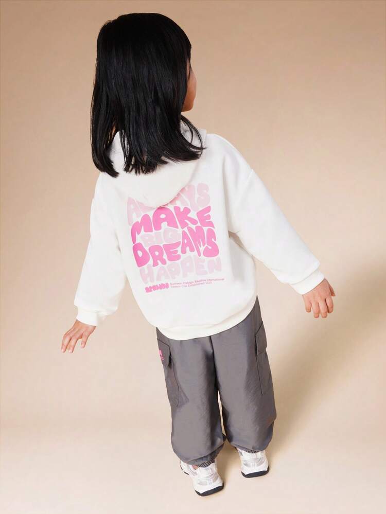 Hoodie And Cargo Pants Set With Logo