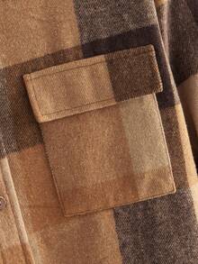 Manfinity NXTstreet 男士休闲格子印花纽扣衬衫套装 - 彩色 - 查看 4