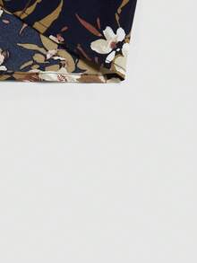 EMERY ROSE 大码女式复古印花简约日常半身裙长裙 - 彩色 - 查看 7