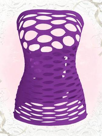 Kawaii Sexy Extra Stretchy Hollow-Out Bodysuits